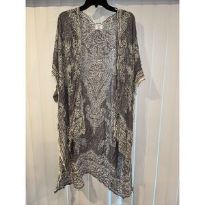 New Melrose and Market Womens One Size Blue Combo Scarf Wrap. One Size. NWT. 1